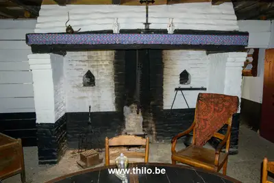 Historische huisjes in het openluchtmuseum van Bokrijk Limburg